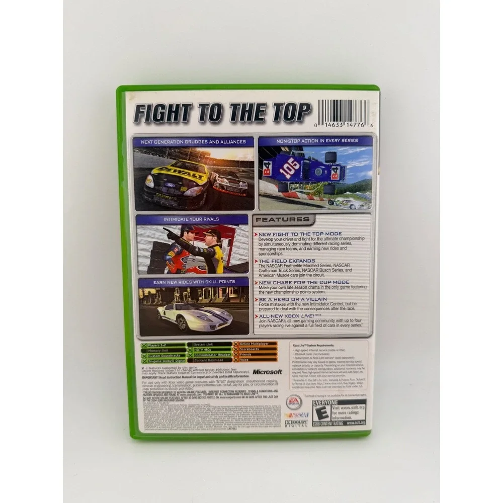 NASCAR 2005 Chase for the Cup Microsoft Xbox Original CIB Complete with Manual